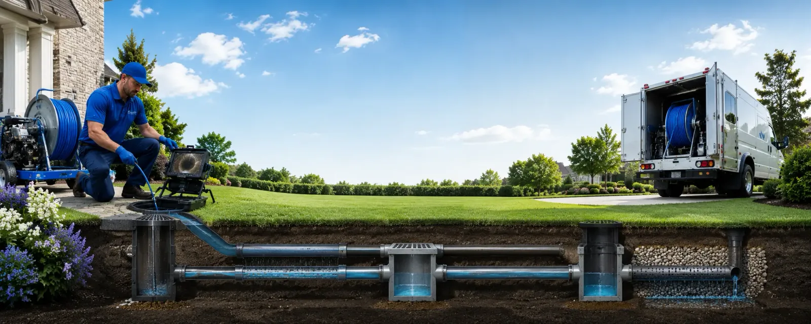 Outdoor drain cleaning information for Larsen Bay, AK